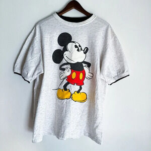 Vintage Disney Designs Grey Mickey Moouse Classic T Shirt XL